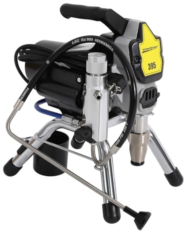 Airless 1800W Pulvérisateur Haute Pression 3300PSI avec Barre d'extension et Pistolet Pulvérisateur pour Peinture Intérieur et Extérieur Accessoires de Clôture