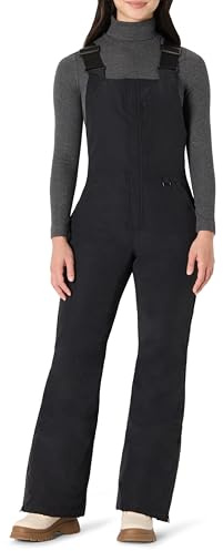 Amazon Essentials Salopette da Sci Imbottita e Idrorepellente dalla Vestibilità Classica Donna, Nero, XXL