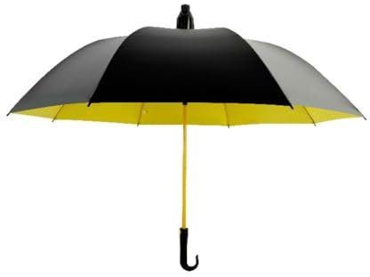Leicht und transportabel Gebogener Griff, wasserdichte Abdeckung, Golf, gerade Stange, sonniger und regnerischer Sonnenschutz mit doppeltem Verwendungszweck, Sonnenschirm Perfekt für Reisen(Yellow)