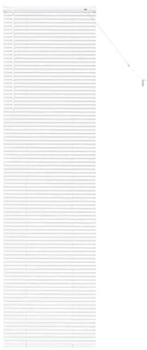 Tenda manuale per finestra con tende in alluminio bianco - oscuramento perfetto per ogni stanza, durevole e facile da usare