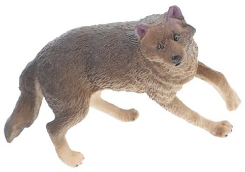 TOYANDONA Figurines d'animaux Sauvages Loup en Plastique Réaliste Garçon Et Filles Décoration Intérieure Jardin Terrarium