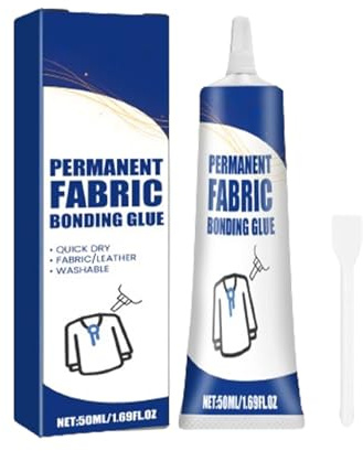 Fabric Glue - Heavy Duty Fabric Glue, Cloth Glues For Fabrics, Clear Super Gluee, Bonding Solution | Gluee For Sewing, Patches, Canvas, DIY, Home, Crafts, Textile, Upholstery Projects Use