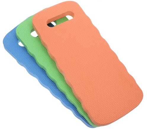 Ciieeo Lot de 3 Coussins Genoux de Jardinage en Mousse Eva 40x18x2 Cm, Protège-Genoux Souples et Légers pour Jardin, Ménage, Peinture et Travaux, Coussin Confort pour Couleur Aléatoire