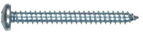 The Hillman Group 80131 8-Inch x 3-Inch Pan Head Phillips Sheet Metal Screw, 100-Pack , grey