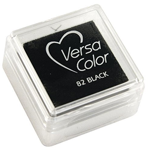 CREATIV DISCOUNT NEU Stempelkissen Versacolor, 2,5x2,5cm, schwarz