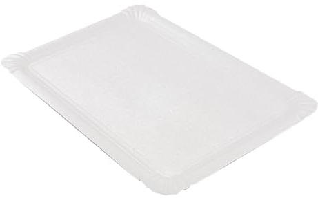 García de Pou 320.19 Bandejas Pastelería Medianas, 33 x 23 cm, Set de 25, Blanco