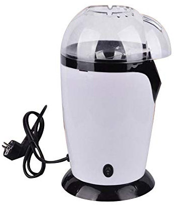 Kiivae Hot Air Popcorn Maker, Electric Mini Popcorn Machine for Healthy Fat-Free Popcorn Portable Retro Home Office Fast Popcorn Machine Easy Clean