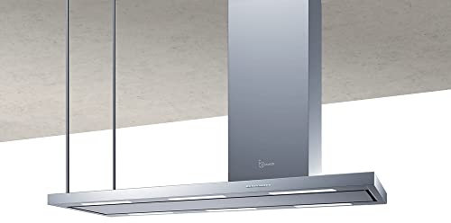Baraldi Elea Isola Inox 146 Cm-Aspirante o Filtrante Cappa da Cucina, Acciaio, 146