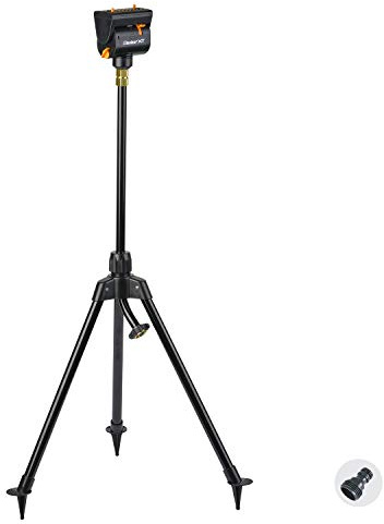 Melnor 65115-AMZ Mini Oszillierender Sprinkler auf Stativ mit Produktadapter Amazon Bundle, 14,3 x 12,9 x 73,5 cm