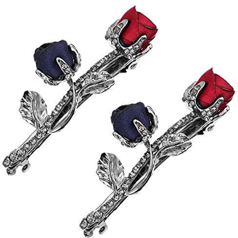 Beaupretty Fermagli Per Con Rose Eleganti Fermaglio Per Con Strass Dorati Fermaglio Per Fiori Da Sposa