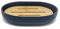 Douceur d'Intérieur, Porte-Savon (12.2 x 9.3 x 2.5 cm) Smart Bleu, Polystyrène Finition Bambou