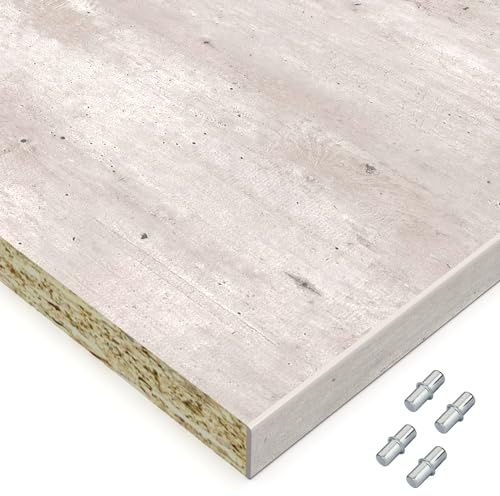 X57 Einlegeboden Regalboden Holzboden 19mm nach Wunschmaß max. 1000mm breit x 600mm tief Zuschnitt Anfertigung 2mm Umleimer ABS Kante (Beton)