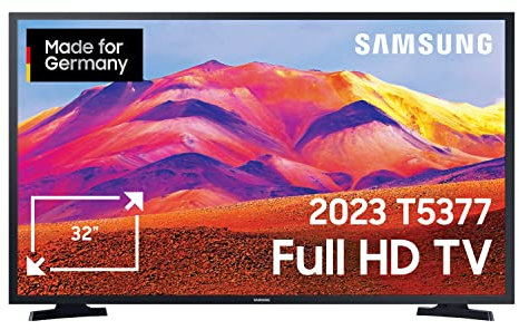 Samsung T5379CD 32 Zoll LED-Fernseher (GU32T5379CDXZG, Deutsches Modell), HDR, PurColor, PQI 1000 [2023]