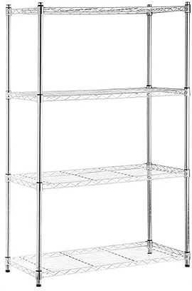 THINIA HOME Estantería Metálica con 4 Baldas Ajustables 137x91.4x35.5cm 320Kg