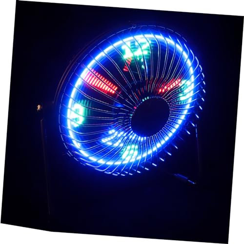 OSALADI Usb- Mit Uhr Tragbarer Für Den Schreibtisch Intelligenter Persönlicher Fan Tragbarer Für Unterwegs Uhrenventilator Led-lüfter Scheinen