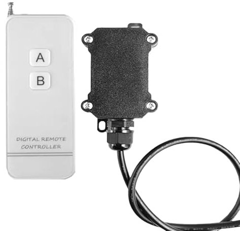 Wireless Water Light Switch Remote Control Switch DC12 V 24 V Relay with 500 m Long Range for Theft Alarms Scooter Door Lights Gate Barriers