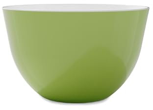 PILE - Stackable Bowl - Green - Diametro 22 cm x h 13.5 cm - Capiente ciotola con finitura glossy, perfetta come insalatiera o zuppiera.