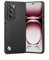 Puxssul TPU Case for Oppo Reno 12 Pro 5G, Soft Faux Leather Case, Mobile Phone Case Shock Absorption Protective, Scratch-Resistant Slim Camera Protective Phone Case Cover for Oppo Reno 12 Pro, Black