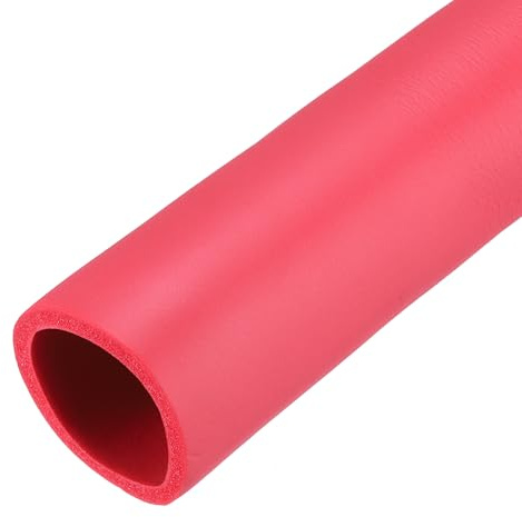 QUARKZMAN Schaumstoffschlauch für Griffunterstützung, Rohrisolierung, 40mm(1 9/16) ID 50mm(2) OD 1m Länge Rot