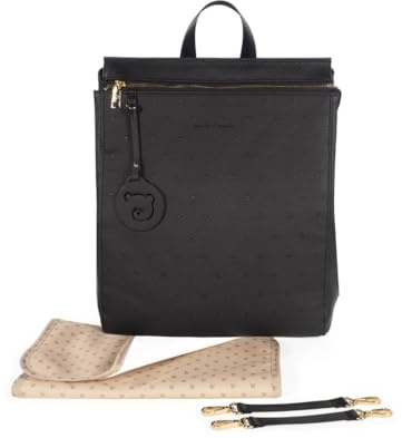 Pasito a Pasito London Black - Mochila Cambiador Unisex bebé