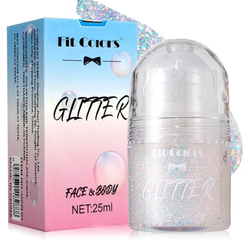 Roll-on Body Glitter Gel,Roll-on Körper Glitzer Gel,Mermaid Pailletten Glitzer Körper Gesicht Haar,Festival Rave Accessories,Shimmer Makeup für Festival Halloween Rave Party | Mermaid Pailletten Glitzer Körper Gesicht Haar,Festival Rave Accessories,Shimmer Makeup für Festival Halloween Rave Party