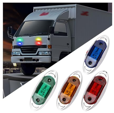 CGEAMDY Lampade LED Luci Posizione Laterali, LED Luci Posizione per Rimorchio, 12 V/24 V Anteriore Posteriore Luci Indicatore Posizione, Accessori Decorazione per Camion, Rimorchio, Roulotte