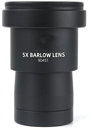 Mikroskopzubehör 5x Barlow-Linse 1,25 Metall voll beschichtetes Länge Extender mit M42-Kamera T2 T. Ringadapter Haltbarkeit und zuverlässige Leistung