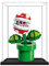 Vetrina in acrilico per Lego 71426 Piranha modello di pianta, scatola antipolvere da 3 mm, espositore compatibile con Lego 71426 (modello non incluso) (costruzione trasparente 3 mm)