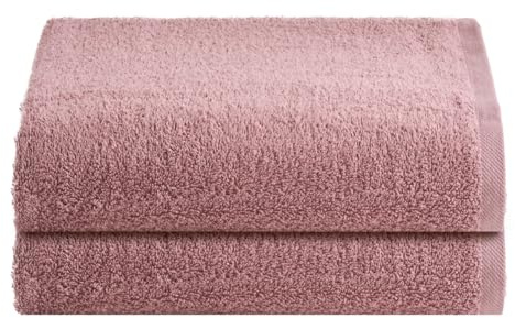 NELLA BIAGINI Telo Doccia Grande, Set da 2, Telo Bagno, 150x100 cm, 100% Spugna di Cotone, 420 gr/mq, per Sauna e SPA, Morbido, Resistente, Tinta Unita. Modello: Minerva