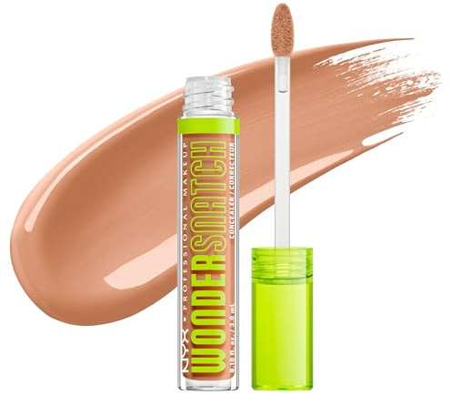 NYX Professional Makeup, Wonder Snatch Concealer, flüssig-cremige Formel, soft-mattes Finish, wasserfest, färbt nicht ab, spendet bis zu 24 Stunden Feuchtigkeit, vegane Formel, 15 Neutral Tan, 3,5 ml
