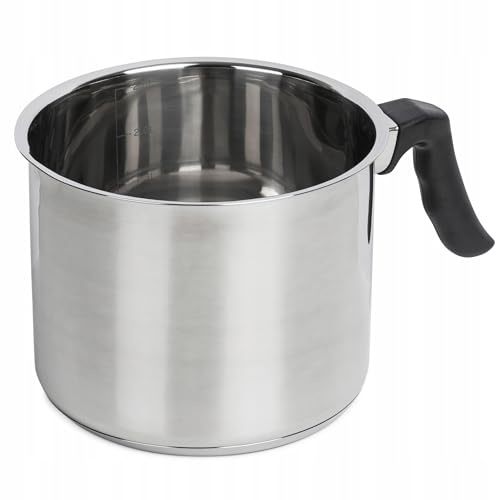 Milchtopf Edelstahl 2,5L Milchkochtopf Stieltopf Topf Simmertopf Induktion