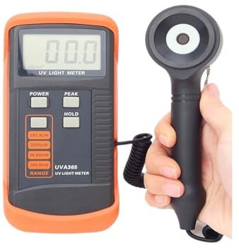 Luxmètre numérique Luxmètre UV 400 m W/cm Testeur de circuit LSI UVA et UVB Filtre de correction de lumière de capteur UV Testeur de radiomètres UV UVA365