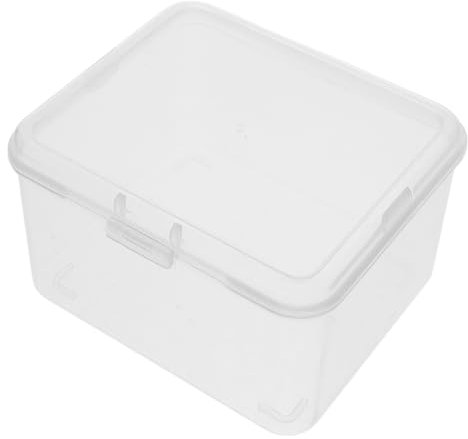 MUCKLILY Caja de Almacenamiento Plástica Transparente con Abatible Tarjetas Coleccionables Organizador Multifuncional Manualidades