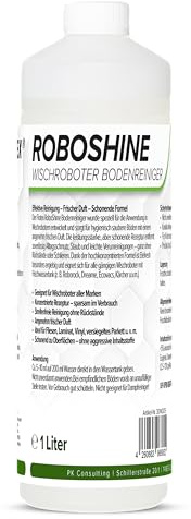 Flotex RoboShine Wischroboter Bodenreiniger 1L I Hocheffektives Reinigungsmittel für Wischroboter I Universelles Putzmittel für Wischroboter zur Reinigung von Fliesen, Laminat & versiegeltem Parkett