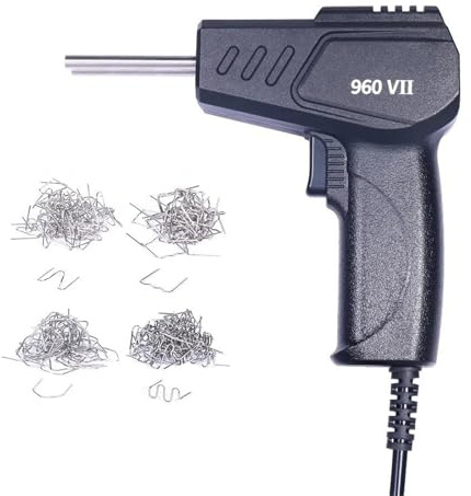 Plástico Soldadura Máquina Pistola de soldadura de plástico 960-VII, soldador, grapas, soldador de plástico, kit de herramientas de reparación de parachoques de coche, soldador(Set 1)