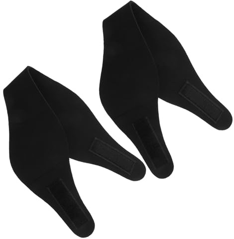 POPETPOP Lot de 2 Bandeaux de Natation Étanches 53X9Cm en Tissu Imperméable Noir Protège-Oreilles Confortables et Élastiques Antidérapants pour Natation Yoga et Activités Aquatiques