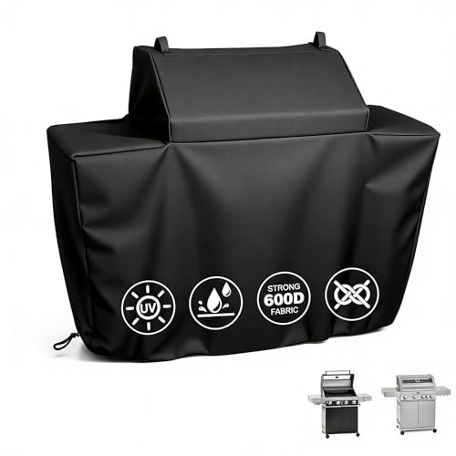 Heimlyn Abdeckhaube für Rösle Videro G4, G4-S Gasgrill, Grillabdeckung Wetterfeste Zubehör für Rösle BBQ-Station Videro G4 Grill, mit Reißverschluss 600D, Schwarz