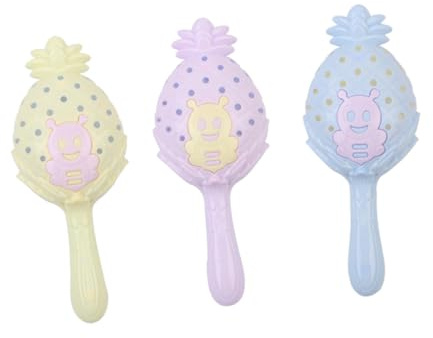 HEMOTON 3 Sonajeros para Bebés de Plástico Diseño Adorable, Ligeros y Fáciles de Llevar para Diversión al Aire Libre Color Aleatorio
