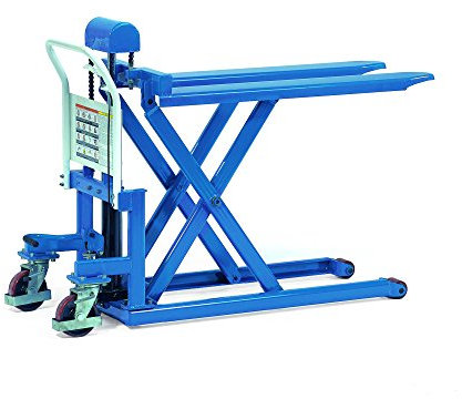 Fetra Scheren-Hubwagen 6821 - Tragkraft 1000kg Polyurethan-Reifen