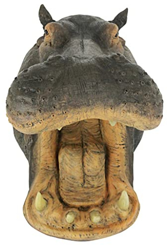 Design Toscano Sculpture de Huey l’Hippopotame de Jardin