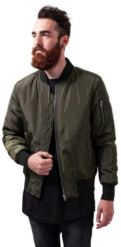 Bomber Jacket, Blouson avec Bords-Côtes aux Col, Poignets et Ceinture