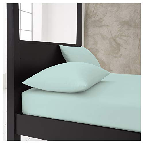 Gaveno Cavailia Super Soft Plain Dyed Diamond Housewife Pillow Cases [ 48 x 74 Cm - Aqua ]