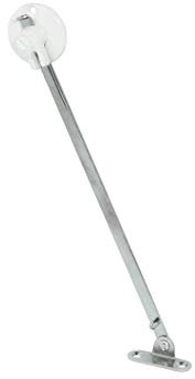 Gedotec Herraje para puertas de muebles, soporte para puerta de armario – H3914 | Soporte plegable para armario de cocina | Acero niquelado | 275 mm | 1 pieza