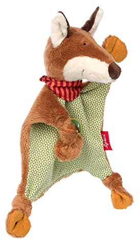 SIGIKID 39234 Schnuffeltuch Forest Fox Mädchen und Jungen Babyspielzeug empfohlen ab Geburt grün/braun