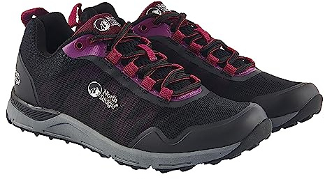 NORTH RIDGE Women's Ultra-Lightweight Breathable Pacer Trail Running Shoes, Outdoors, Travelling, Camping, Trekking, Hiking and Walking Footwear