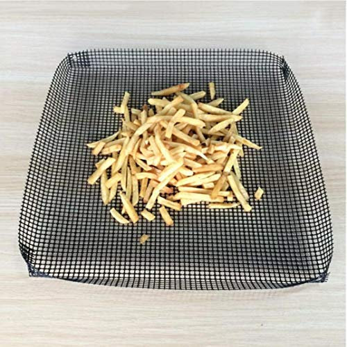 Lankater 1pc Viruta Cesta, Bandeja De Horno Multiuso, Bandeja De Horno De Alambre De Malla Cajón para Verduras Asadas, Pollo, Pescado Y Patatas Fritas