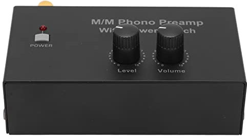 PP500 Preamplificatore Fono Giradischi Mini Audio Stereo Fonografo Preamplificatore 2 XRCA L R Uscita Controllo del Volume 100‑240 VAC