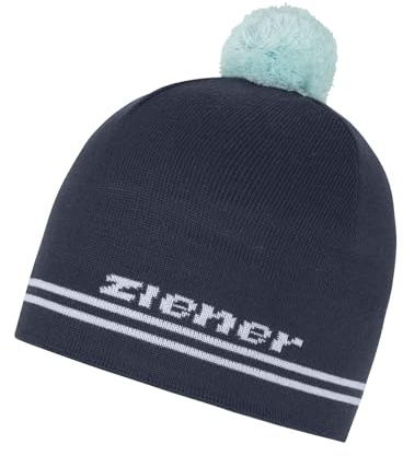 Ziener Unisex Bommel-Mütze/warm, gestrickt, gefüttert Imhan