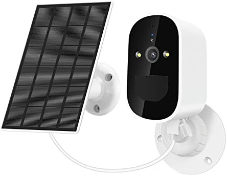 Caméra de sécurité solaire Caméra solaire sans fil Wifi caméra de sécurité caméra IP Audio Full HD 1080P extérieure avec caméra à batterie Rechargeable 6000mAh Sécurité à domicile ( Color : 1080P Add
