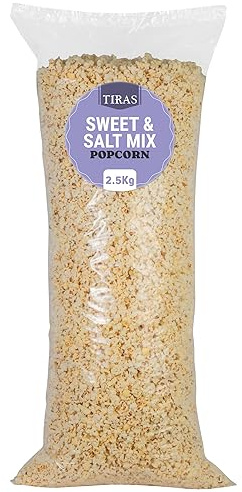 TIRAS Bulk Pre-Made Sweet and Salty Popcorn Bag 2.5Kg